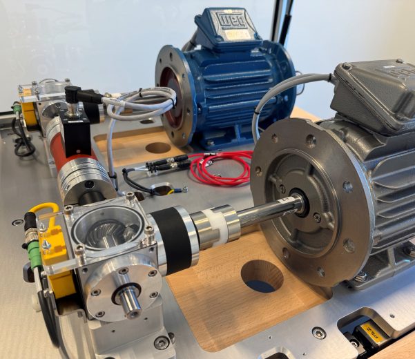 Gear setup test bench